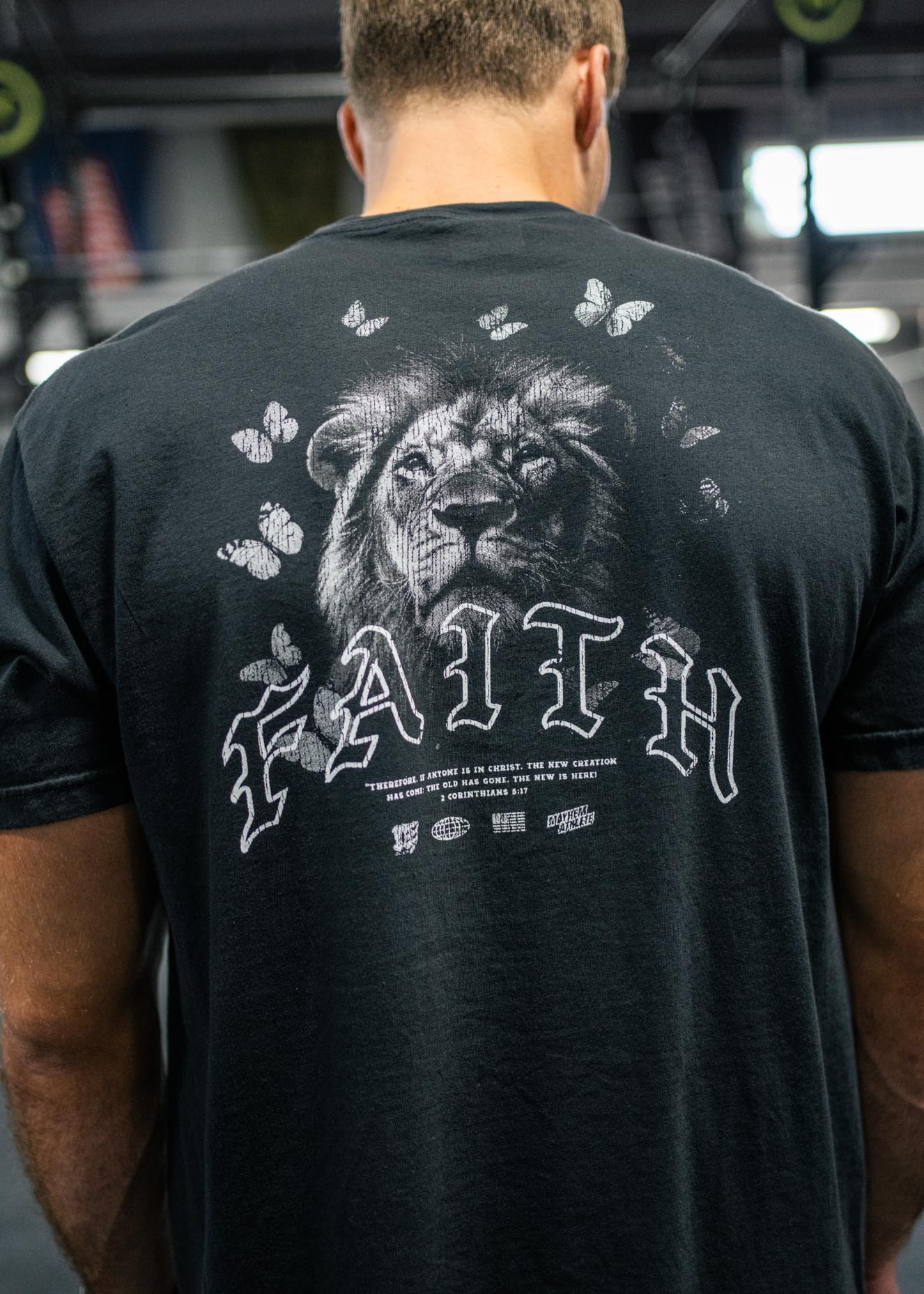Faith Lion IV Butterflies T-Shirt