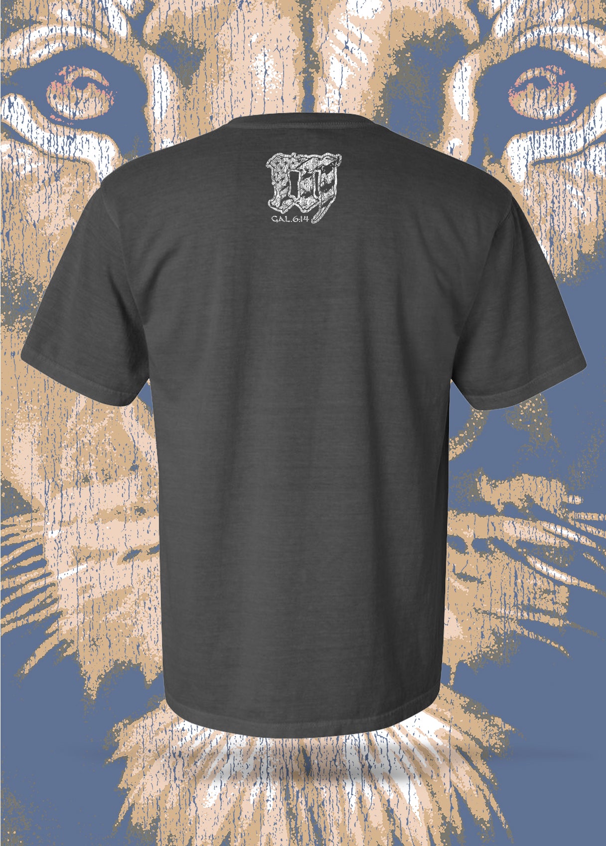 Lion Faith T-Shirt: Dark Grey