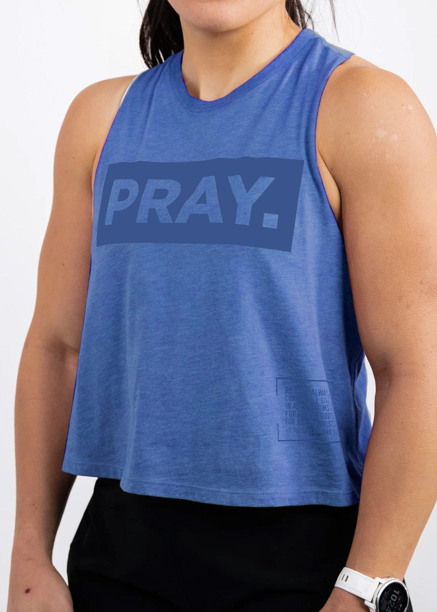 PRAY. Crop Tank